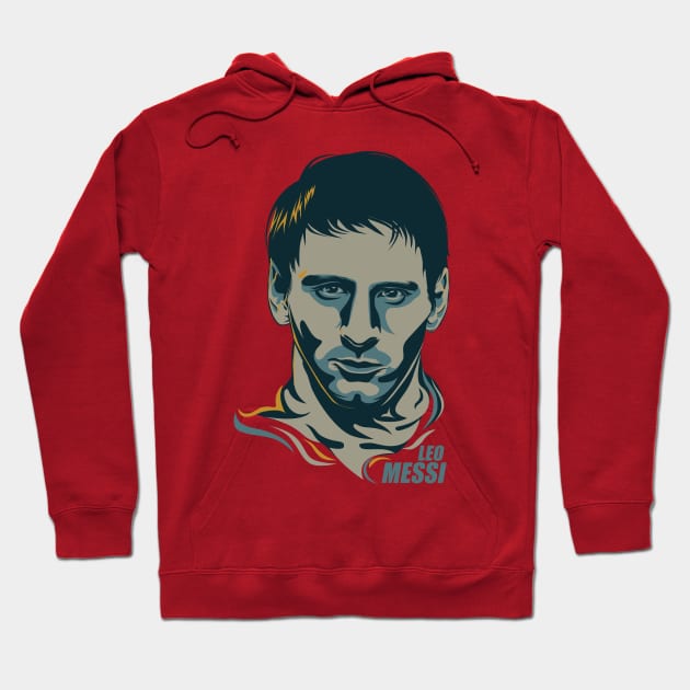 Lionel Messi Hoodie by vectorcaptain